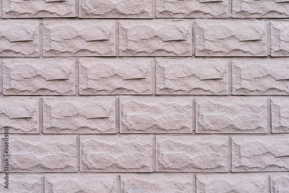 Obraz premium pink tiles in the form of a brick. texture background