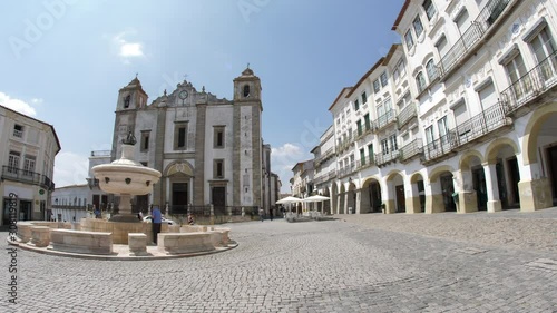 Alentejo city center of evora Portugal photo