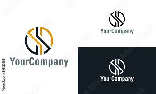Simple monogram letter SSD logo icon design template elements. Simple minimalist template graphic illustration. Creative vector emblem, for icon or design concept.