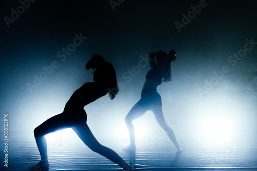 Dancers training modern ballet © qunica.com