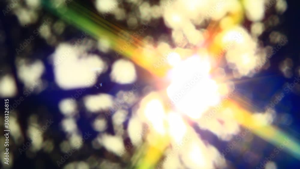 Sun rays summer season video background Sun rays summer season video background