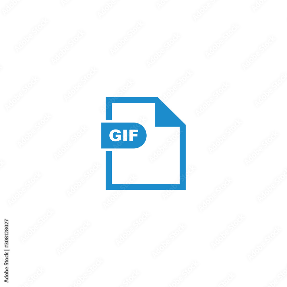 GIF file format icon vector design symbol GIF file format icon vector design symbol