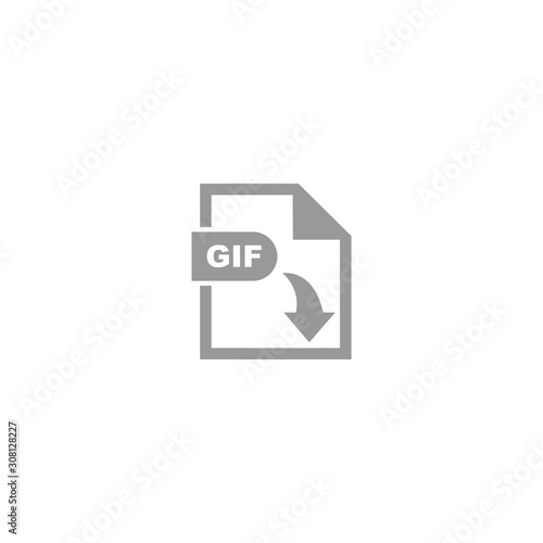 GIF file format icon vector design symbol