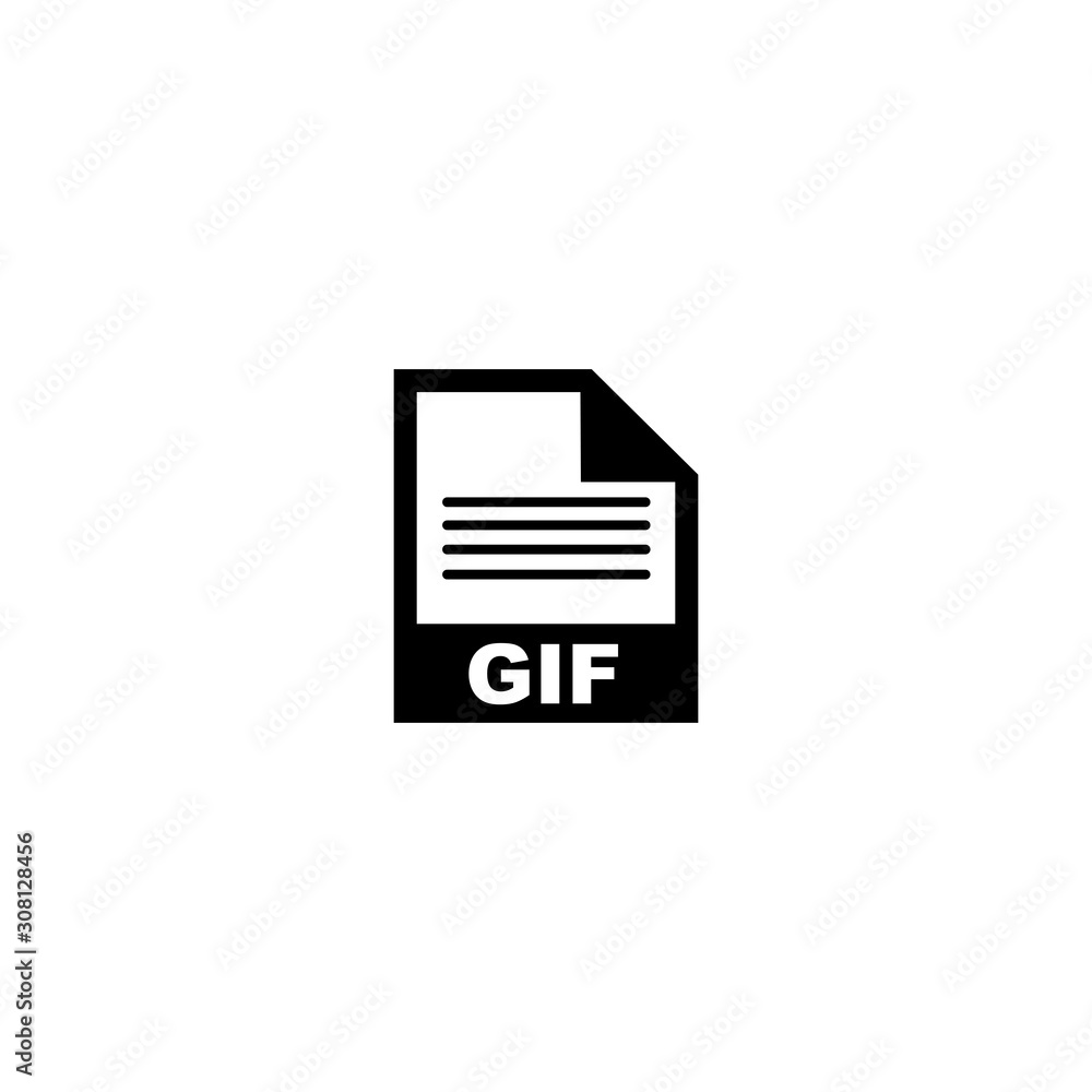 GIF file format icon vector design symbol GIF file format icon vector design symbol