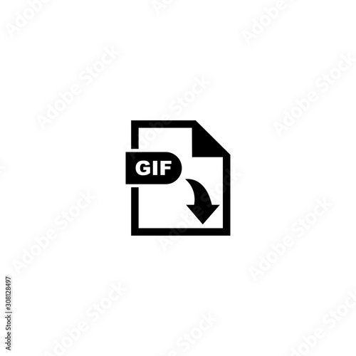 GIF file format icon vector design symbol