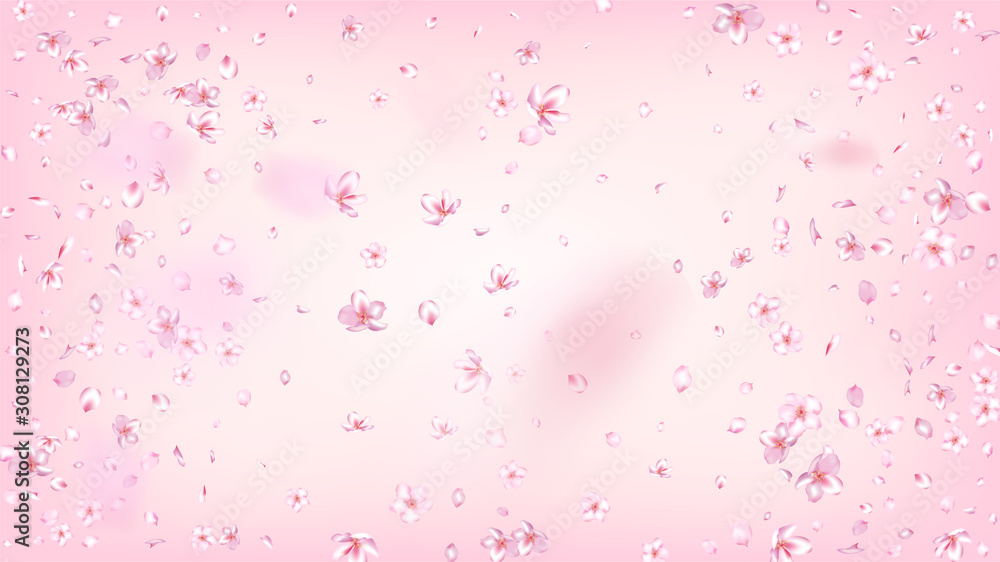 Nice Sakura Blossom Isolated Vector. Magic Showering 3d Petals Wedding Border. Japanese Blurred Flowers Wallpaper. Valentine, Mother's Day Magic Nice Sakura Blossom Isolated on Rose Nice Sakura Blossom Isolated Vector. Magic Showering 3d Petals Wedding Border. Japanese Blurred Flowers Wallpaper. Valentine, Mother's Day Magic Nice Sakura Blossom Isolated on Rose