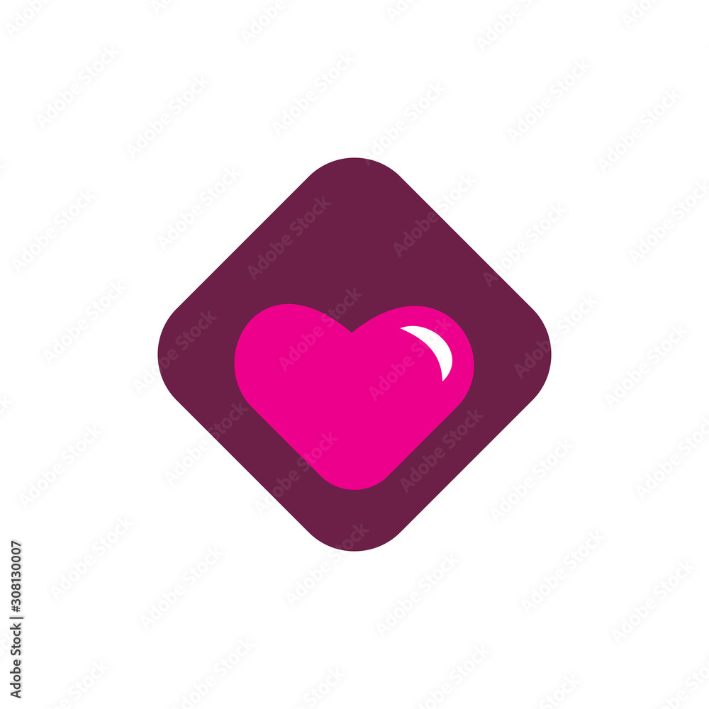 color diamond love logo design color diamond love logo design