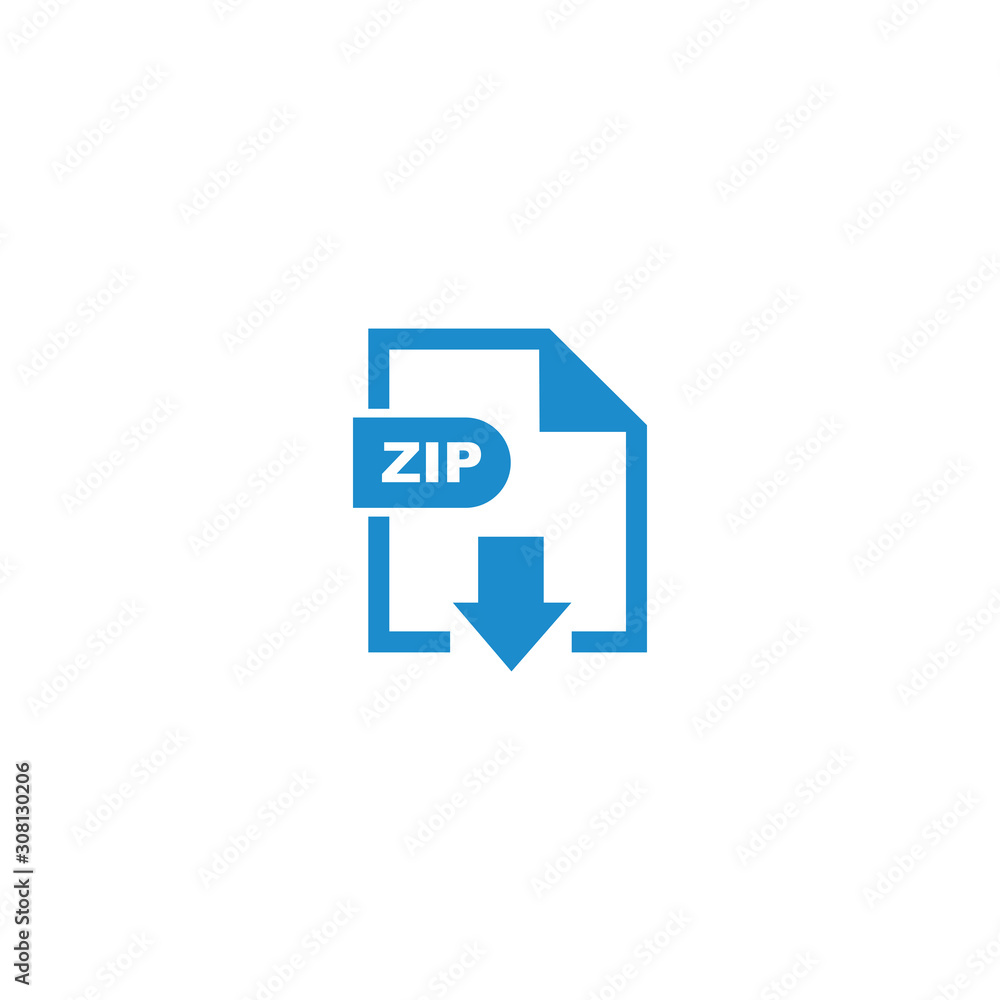 ZIP file format icon vector design symbol ZIP file format icon vector design symbol