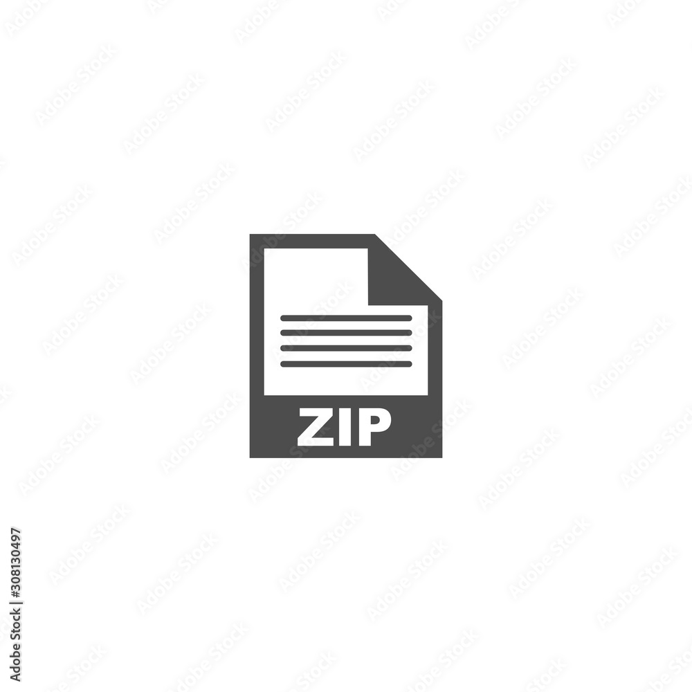 ZIP file format icon vector design symbol ZIP file format icon vector design symbol