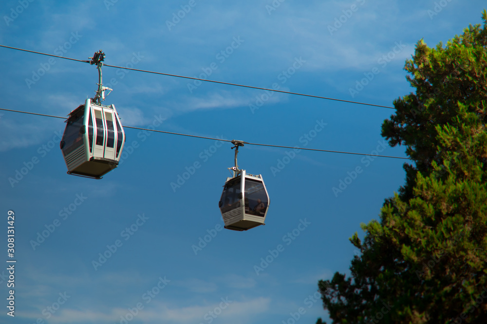Telefèric de Montjuïc, Barcelona, Catalonia, Spain. Telefèric de Montjuïc, Barcelona, Catalonia, Spain.
