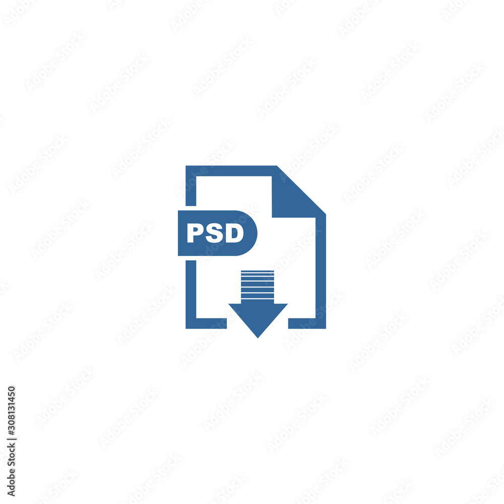 PSD file format icon vector design symbol PSD file format icon vector design symbol