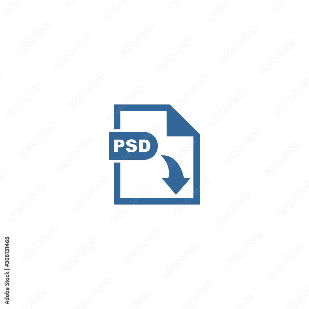 PSD file format icon vector design symbol PSD file format icon vector design symbol