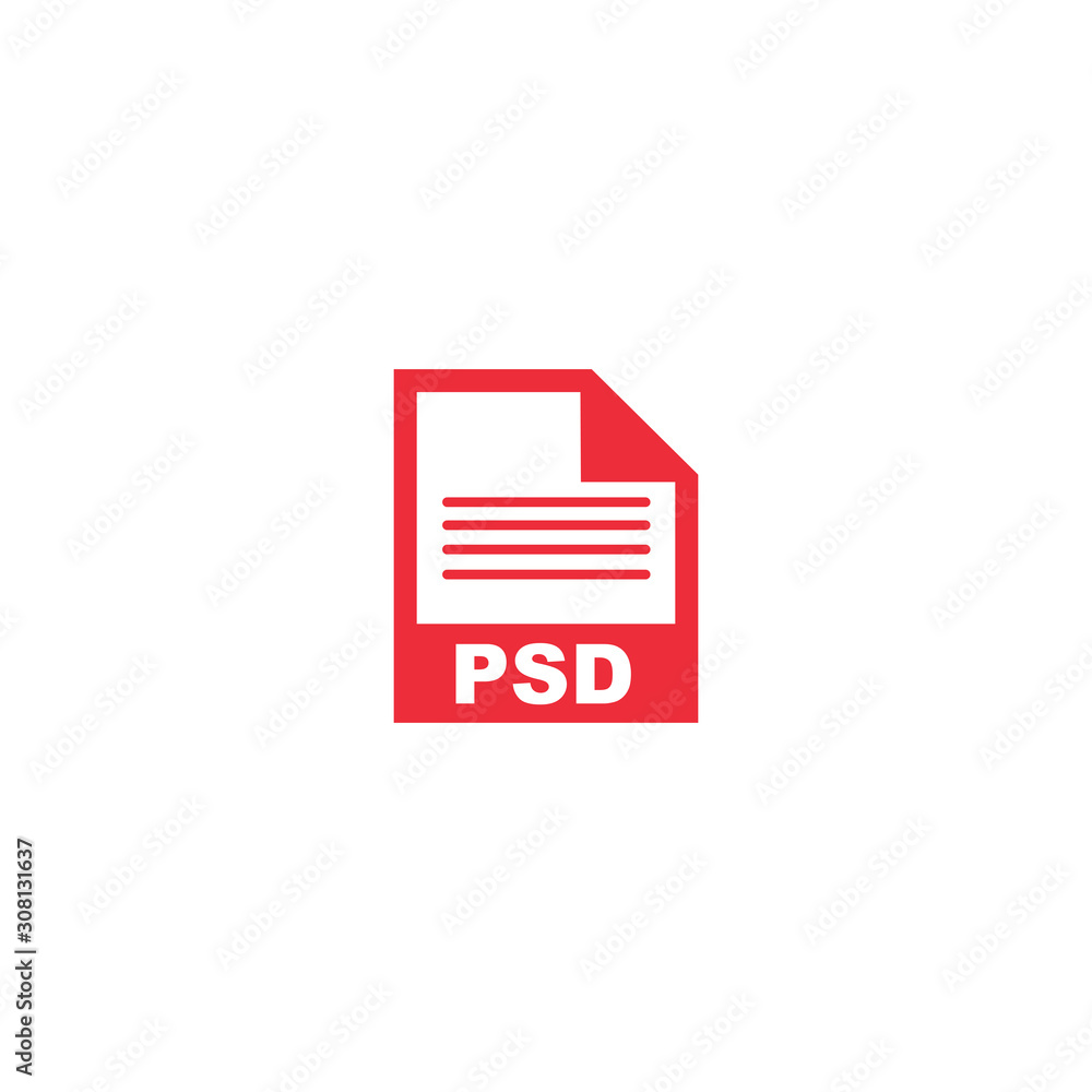 PSD file format icon vector design symbol PSD file format icon vector design symbol