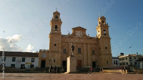 Basilica de Nuestra Senora Del Rosario de Chiquinquira Time Lapse in Colombia Catholic Religion photo