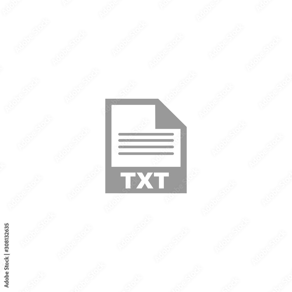 TXT file format icon vector design symbol TXT file format icon vector design symbol