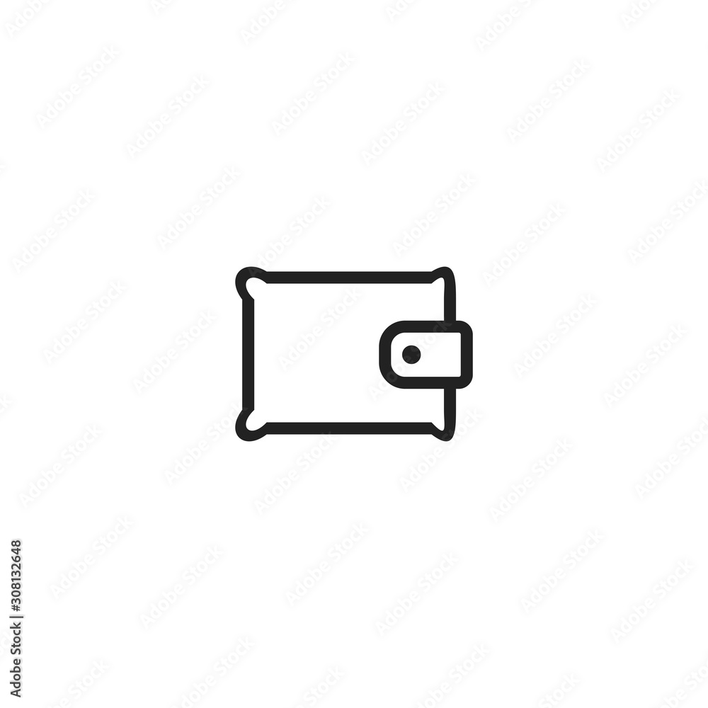 Money wallet icon. Cash symbol. Logo design element Money wallet icon. Cash symbol. Logo design element
