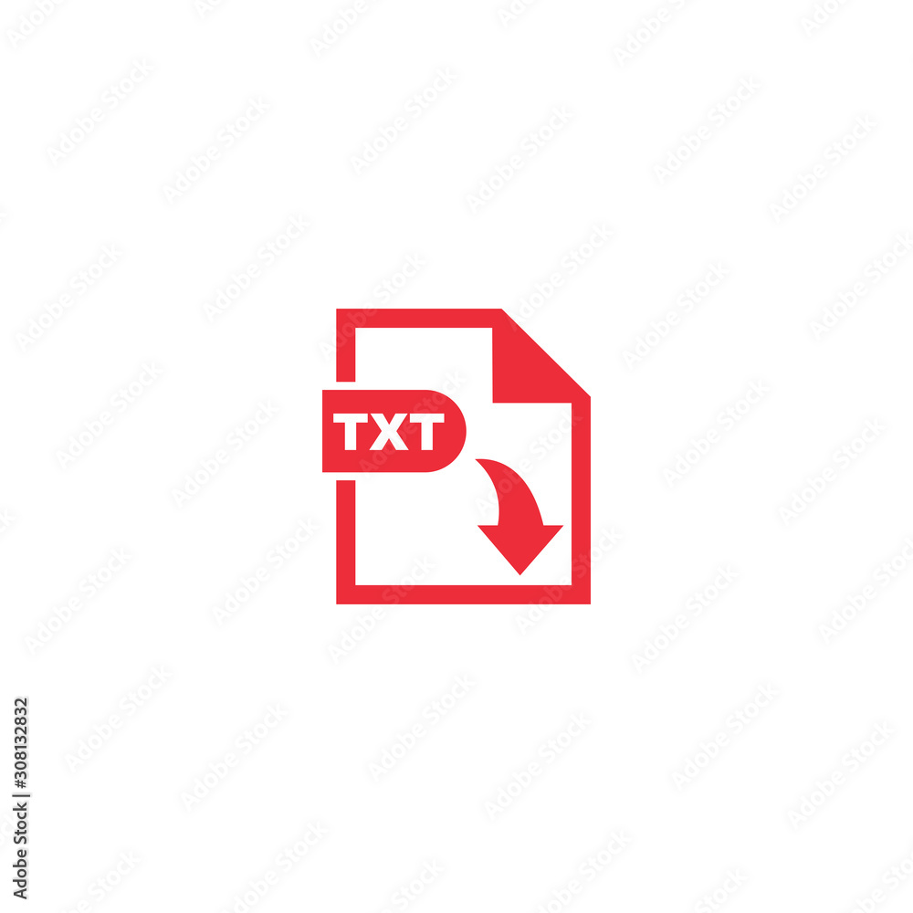 TXT file format icon vector design symbol TXT file format icon vector design symbol