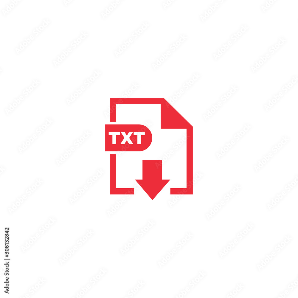 TXT file format icon vector design symbol TXT file format icon vector design symbol