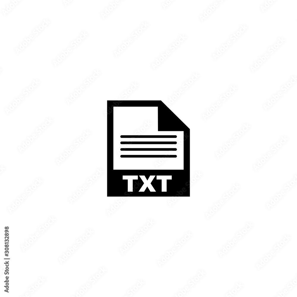 TXT file format icon vector design symbol TXT file format icon vector design symbol