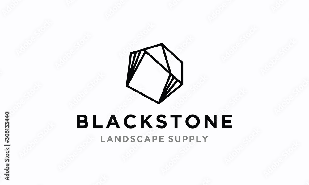 Blackstone Symbol Vector Royalty Logo Design Inspirations Stock Vector ...