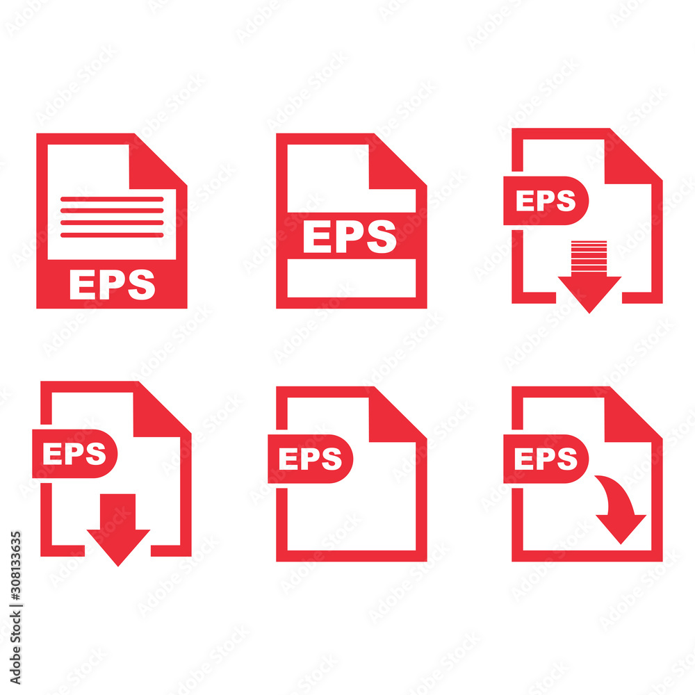 EPS file format icon vector design symbol
