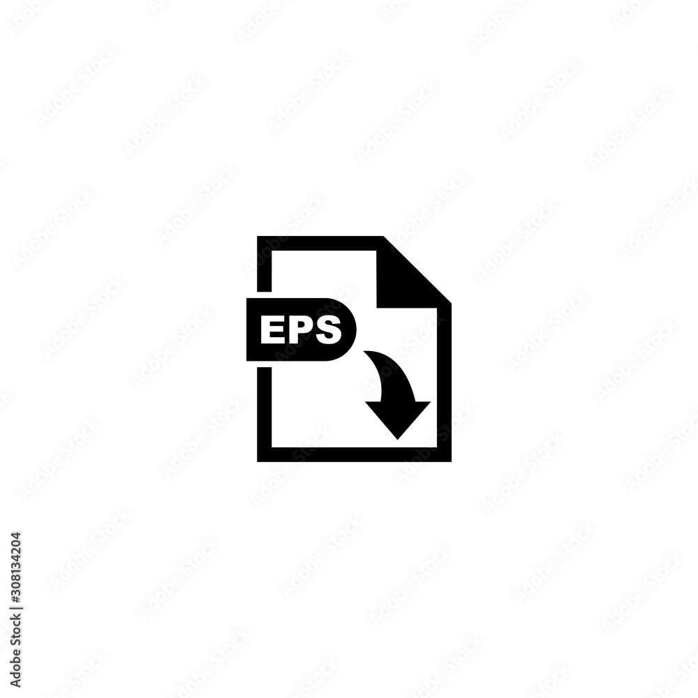 EPS file format icon vector design symbol EPS file format icon vector design symbol