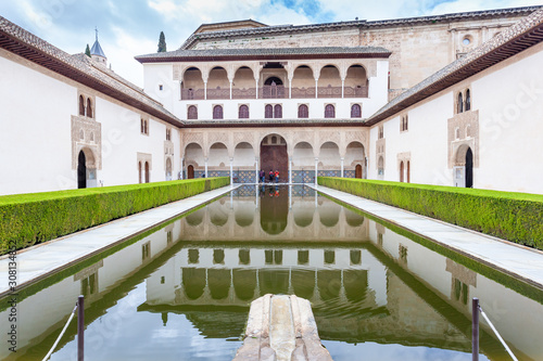 Court of the Myrtles Alhambra Palace Granada photo