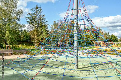 Jungle gym rope.