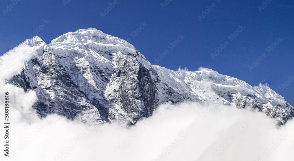 snow-covered mountains