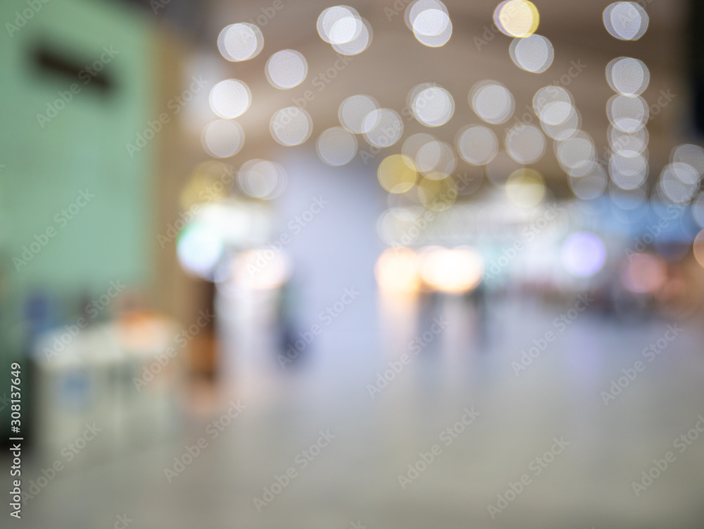 Blurred background the airport with people