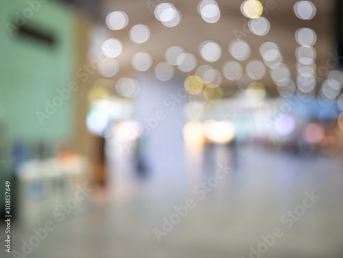 Wallpaper Mural Blurred background the airport with people Torontodigital.ca