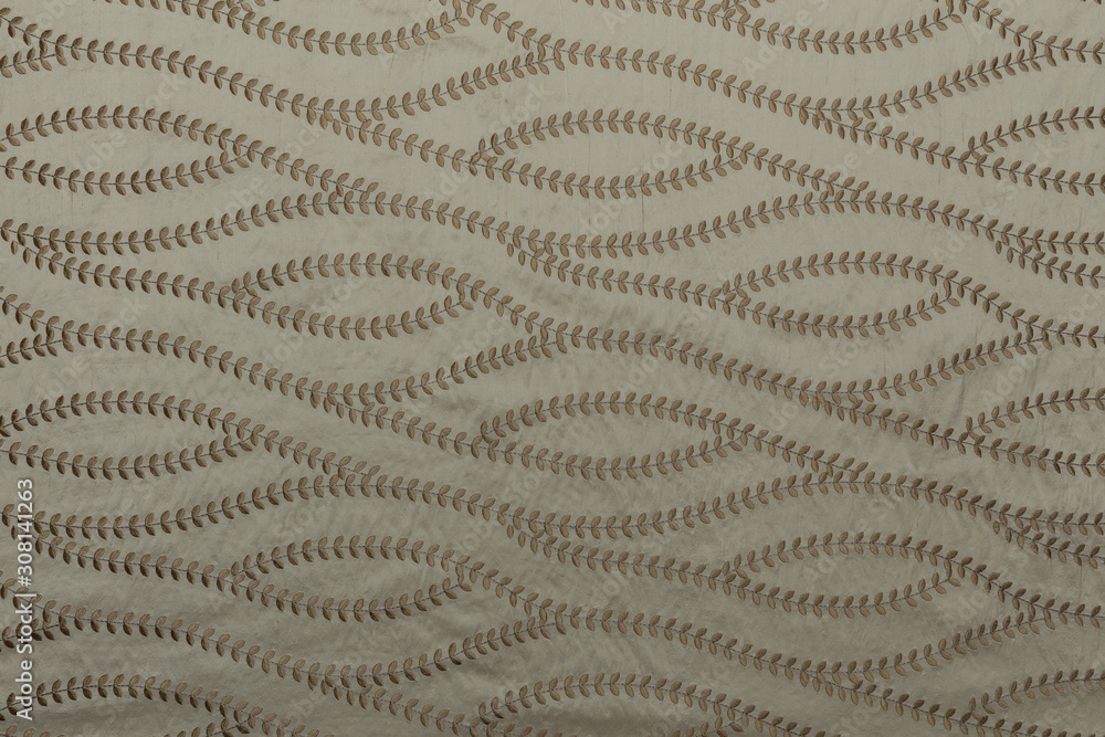 Beautiful white fabric with wavy pattern and textile texture background Beautiful white fabric with wavy pattern and textile texture background