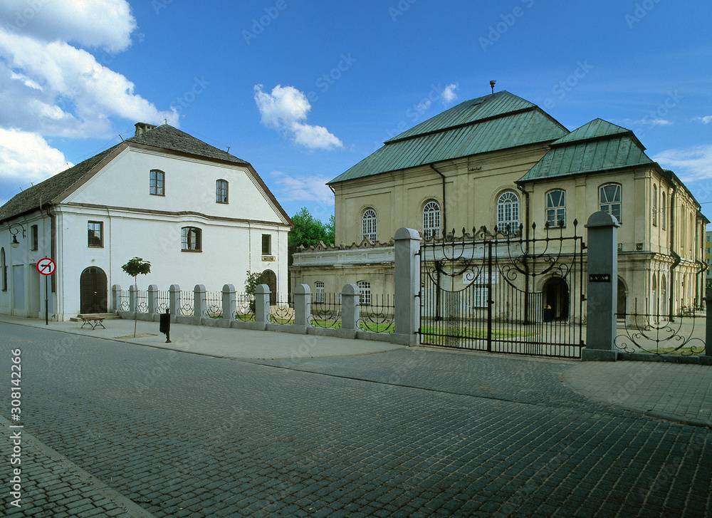 Wlodawa, lubelskie region, Poland - July 2010: The Great Synagogue. Today the Museum Leczynsko-Wlodawskie