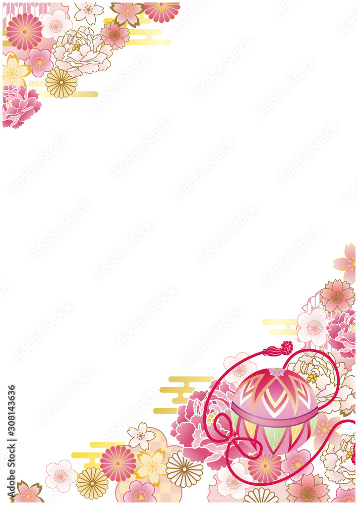 和柄背景縦17エレガントフレーム2 Stock Vector Adobe Stock 和柄背景縦17エレガントフレーム2 Stock Vector Adobe Stock