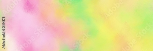 khaki, pastel pink and baby pink color painted banner background. broadly painted backdrop can be used as texture, background element or wallpaper
