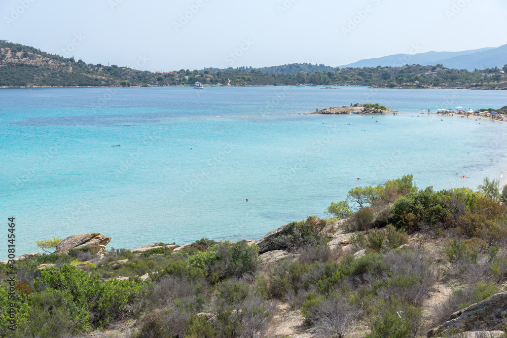 Obraz premium Lagonisi Beach at Sithonia peninsula, Greece