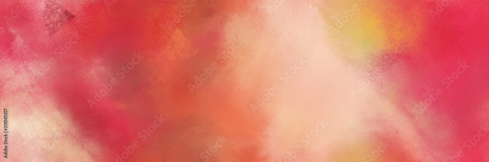 diffuse painted banner texture background with moderate red, indian red and skin color. can be used as texture, background element or wallpaper