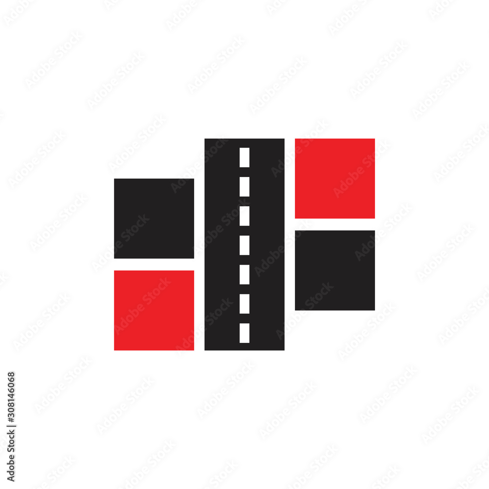 road map place simple design symbol vector road map place simple design symbol vector