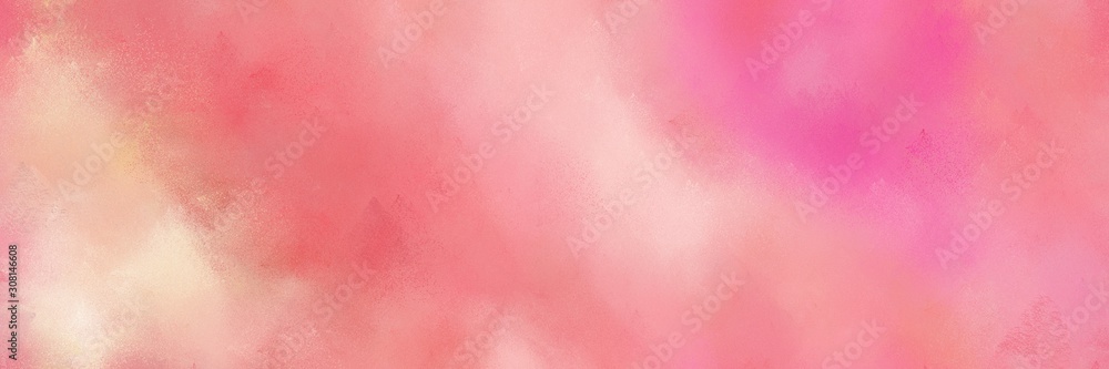 diffuse painted banner texture background with light coral, peach puff and light pink color. can be used as texture, background element or wallpaper