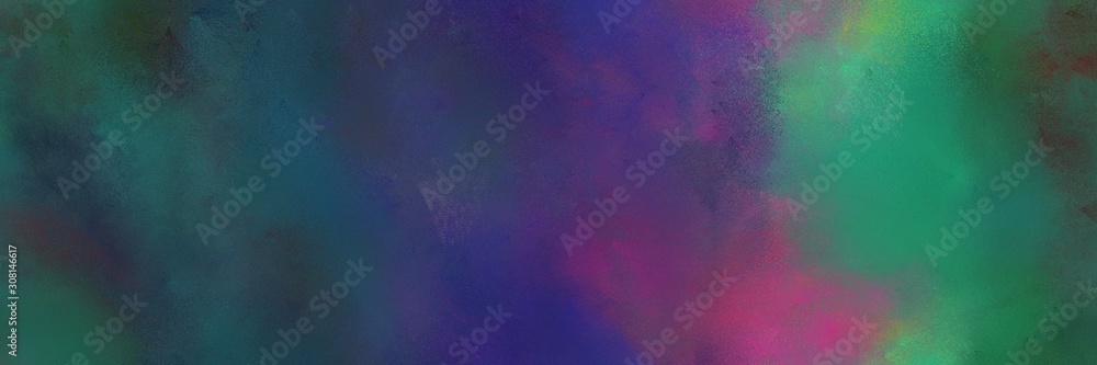 dark slate gray, old lavender and moderate pink color painted banner background. broadly painted backdrop can be used as wallpaper, poster or canvas art