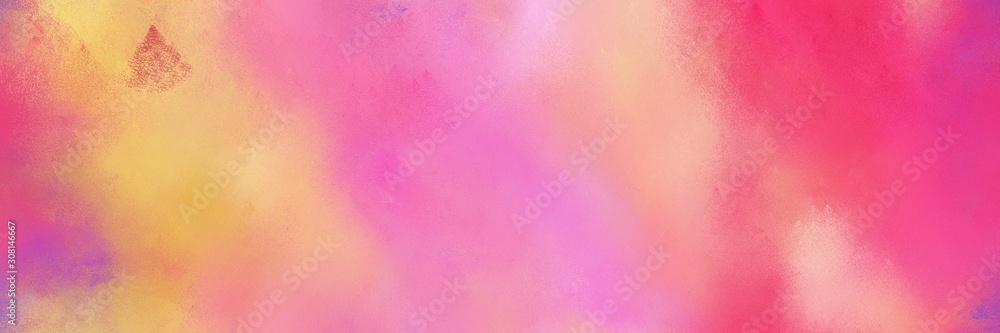 Fototapeta premium abstract light coral, moderate pink and burly wood colored diffuse painted banner background. can be used as wallpaper, poster or canvas art