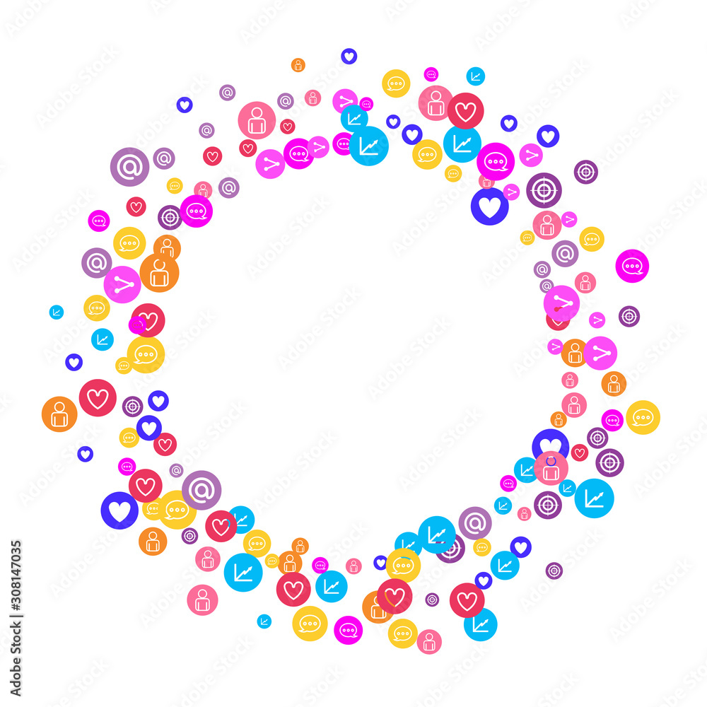 Social media marketing, Communication concept. Social media marketing, Communication concept.