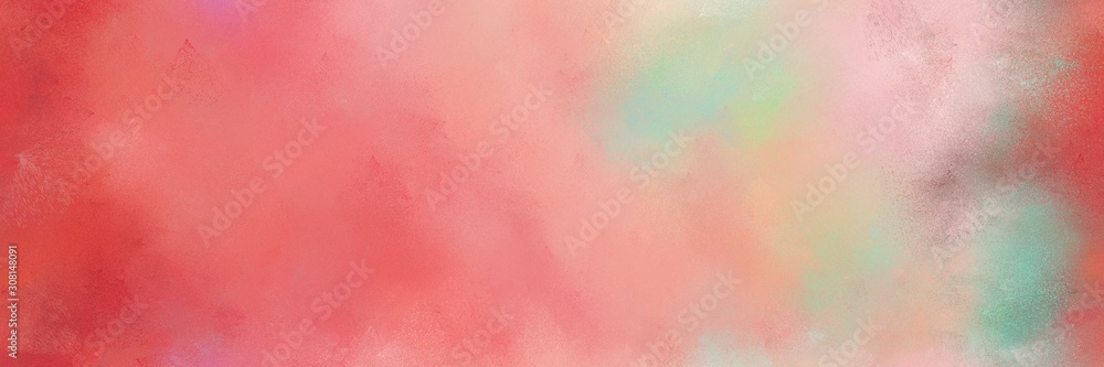 dark salmon, moderate red and pastel gray color painted banner background. broadly painted backdrop can be used as wallpaper, poster or canvas art