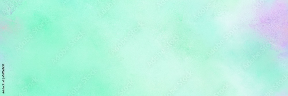 broadly painted banner texture background with pale turquoise, lavender and light cyan color. can be used as wallpaper, poster or canvas art