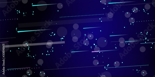 Fast Effect. Motion Neon. Seamless Pattern. Glitch