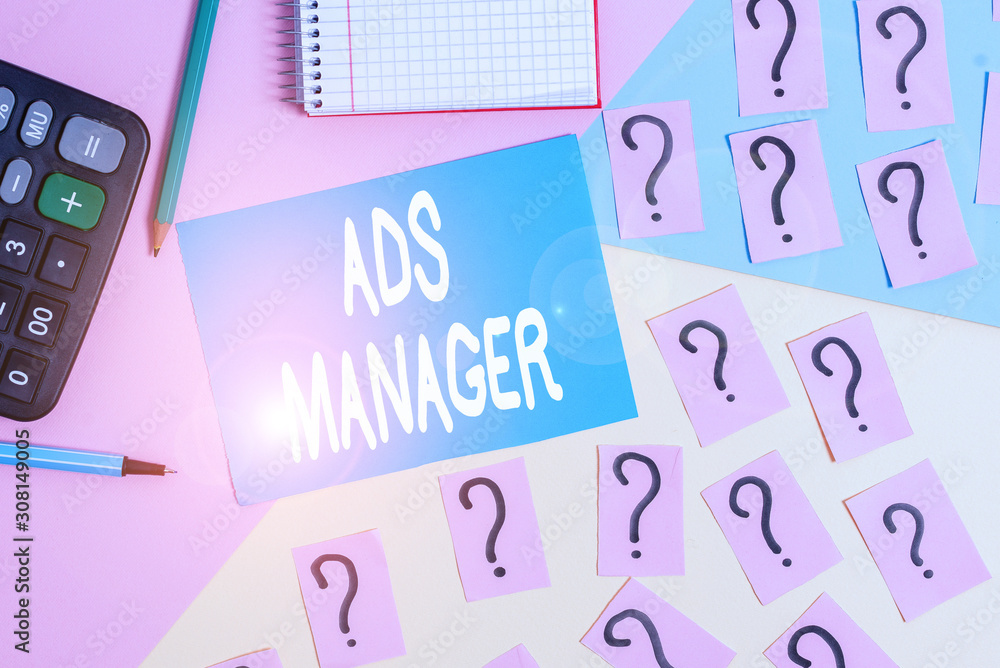 Word writing text Ads Analysisager. Business photo showcasing oversee and control the various advertising activities Mathematics stuff and writing equipment above pastel colours background Word writing text Ads Analysisager. Business photo showcasing oversee and control the various advertising activities Mathematics stuff and writing equipment above pastel colours background