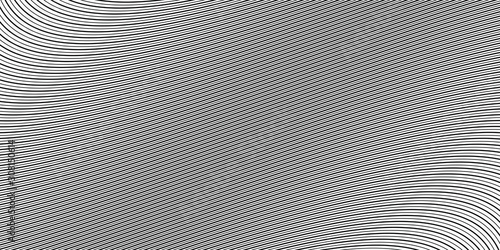 Oblique black wavy lines. Abstract monochrome background. Design element for prints, web pages, template and textile pattern