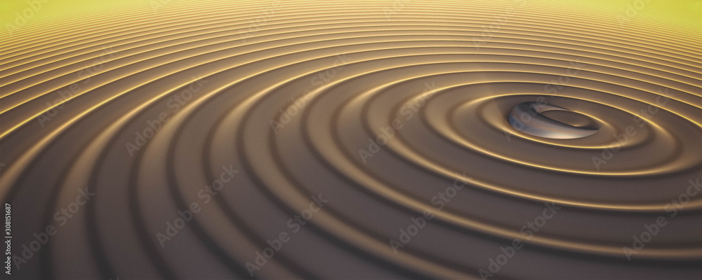 Ring buried in sand ripples Ring buried in sand ripples