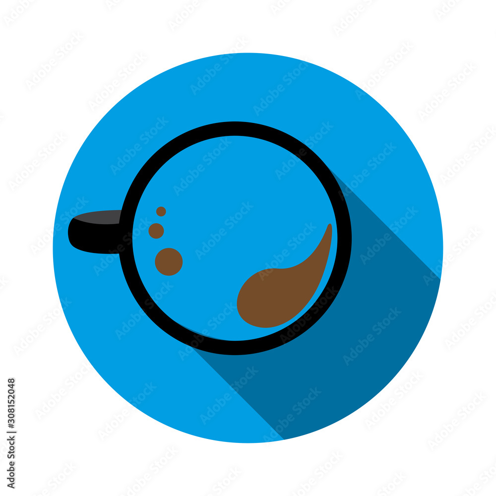 Coffee Cup flat icon. Design template vector Coffee Cup flat icon. Design template vector