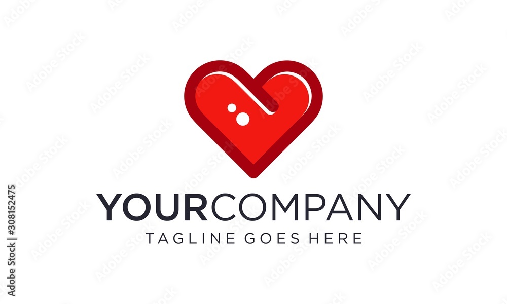 Creative heart for logo design concept